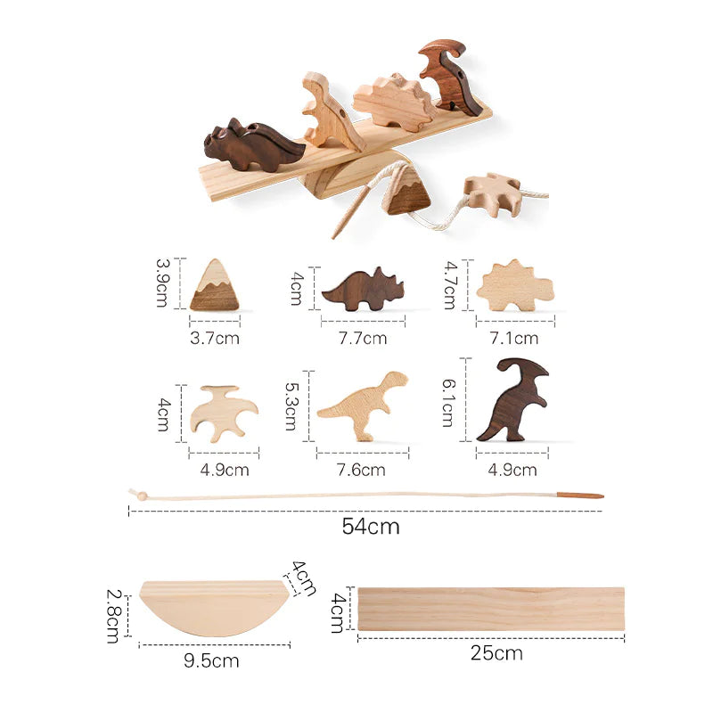 Montessori Wooden Animal Balance Stackers – Educational Toy for Toddlers