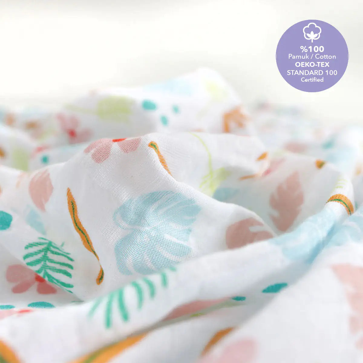 Milk & Moo™ 2-Pack Muslin Baby Blankets – Jungle Friends Print