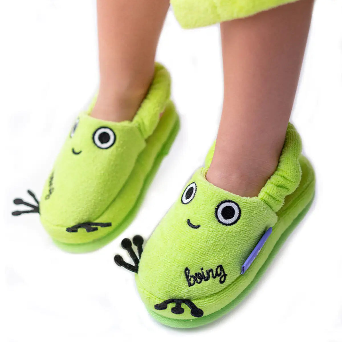 Milk&Moo Cacha Frog Toddler Slippers – Cozy & Playful Indoor Footwear 🐸