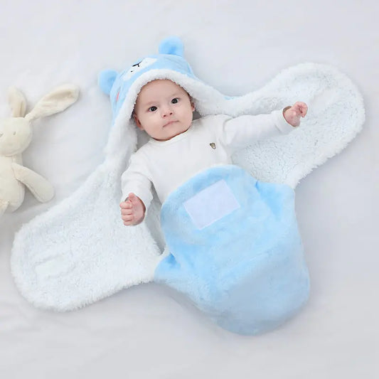 Kindora Cartoon Swaddle — Newborn Baby Blanket with Panda Design