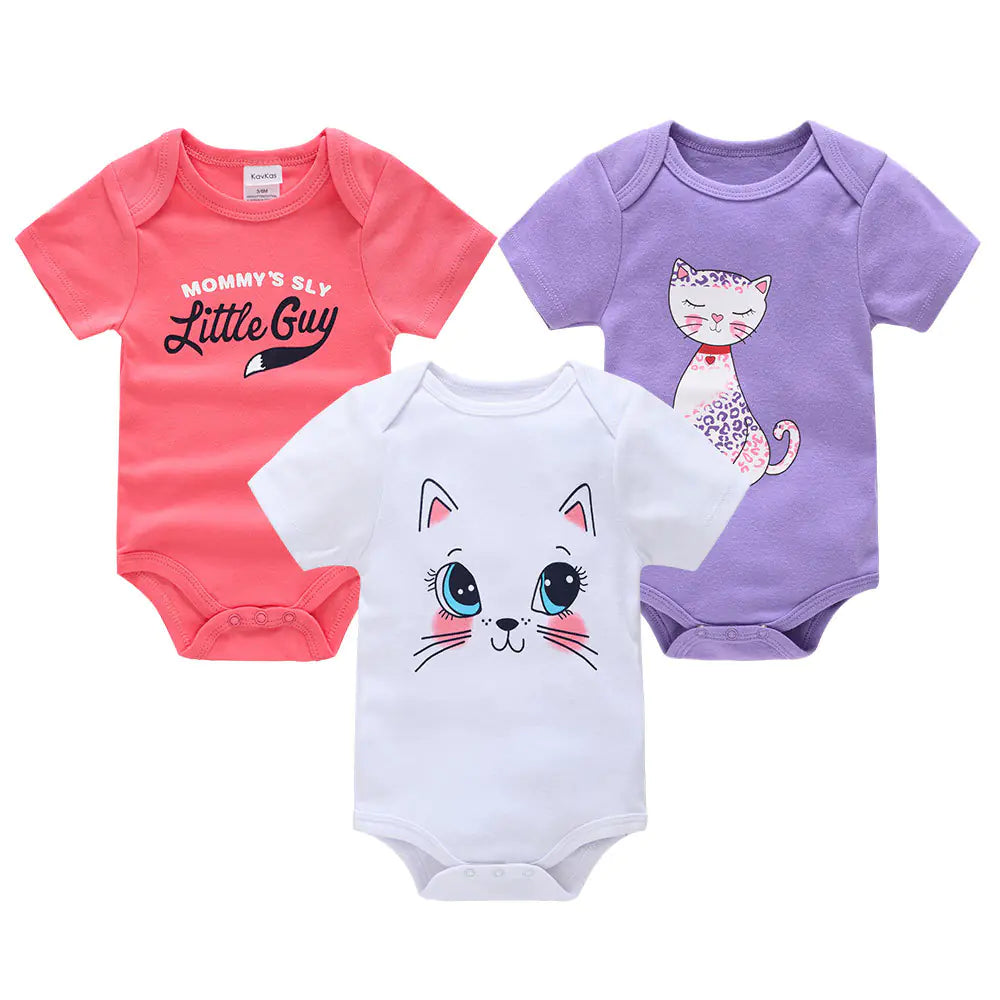 Kindora Summer Romper Set — 3-Piece Baby Outfit (Unisex)