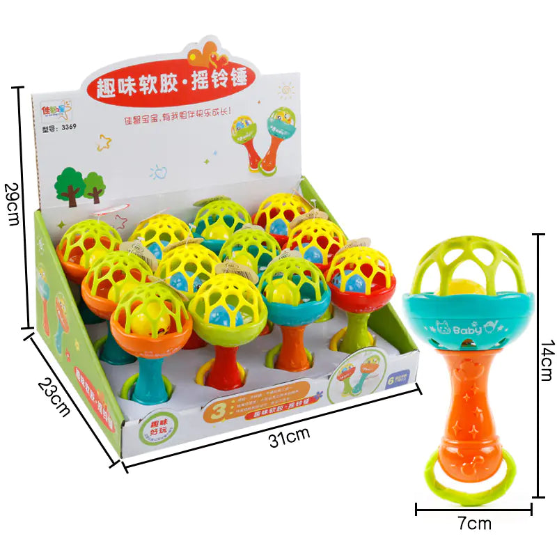 Multifunctional Baby Teething Rattle Stick