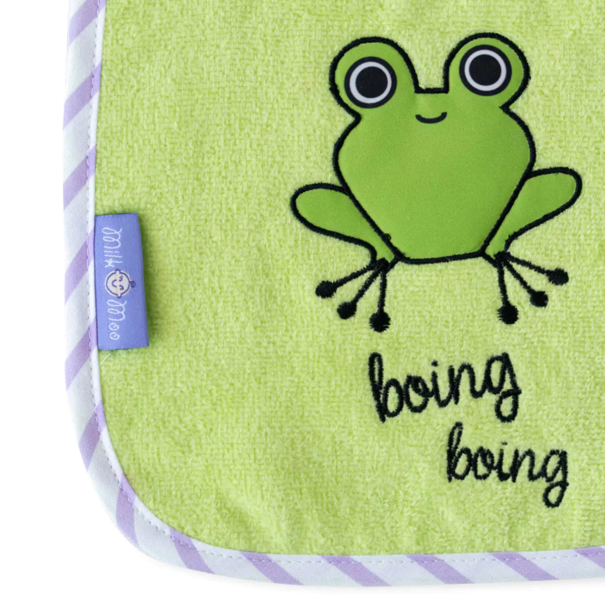 🐸 Towel Baby Bib Set – Sprat Frog & Chinchilla | Ultra-Soft & Absorbent