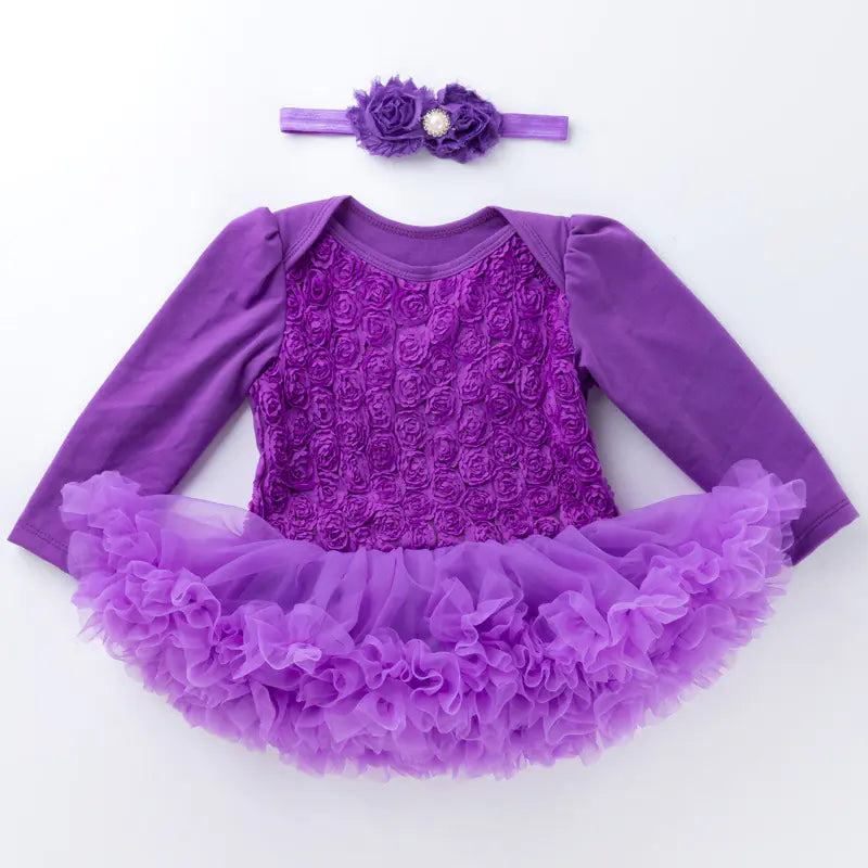 Sweet Rose Baby Girl Dress with Bloomers
