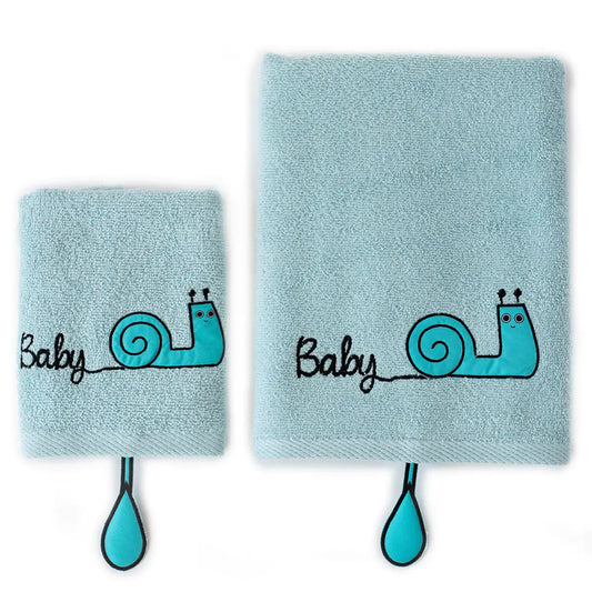 Milk&Moo™ Sangaloz Baby Towel Set – 2-Piece Ultra-Soft Cotton Towels