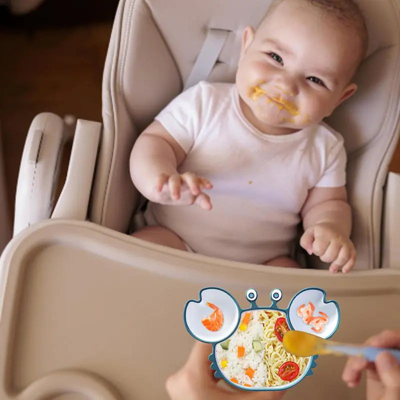 Silicone Suction Cup Training Feeding Tray - Easy Clean