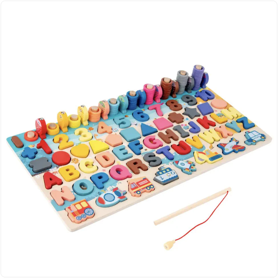 Montessori Wooden Counting Maze Toy