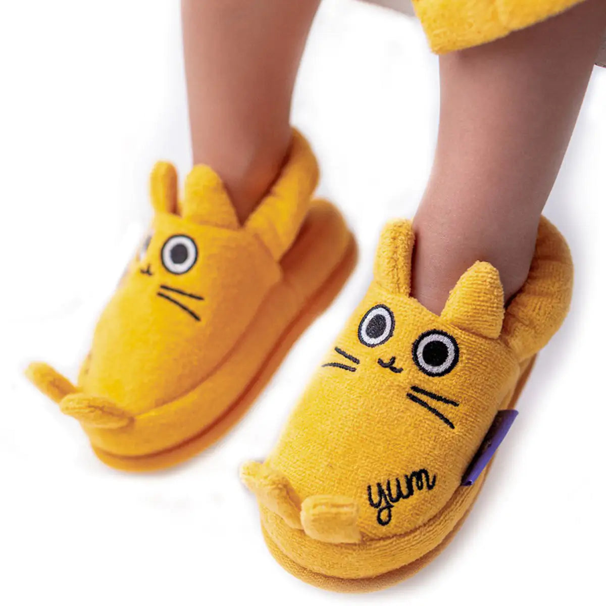 Milk&Moo Tombish Cat Toddler Slippers – Soft & Snuggly Indoor Shoes 🐱