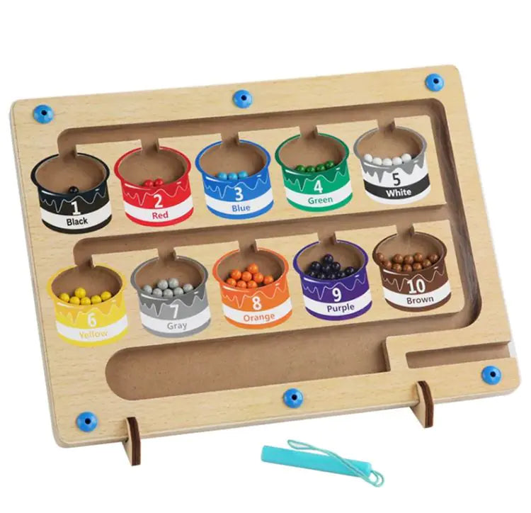 Wooden Magnetic Counting Puzzle