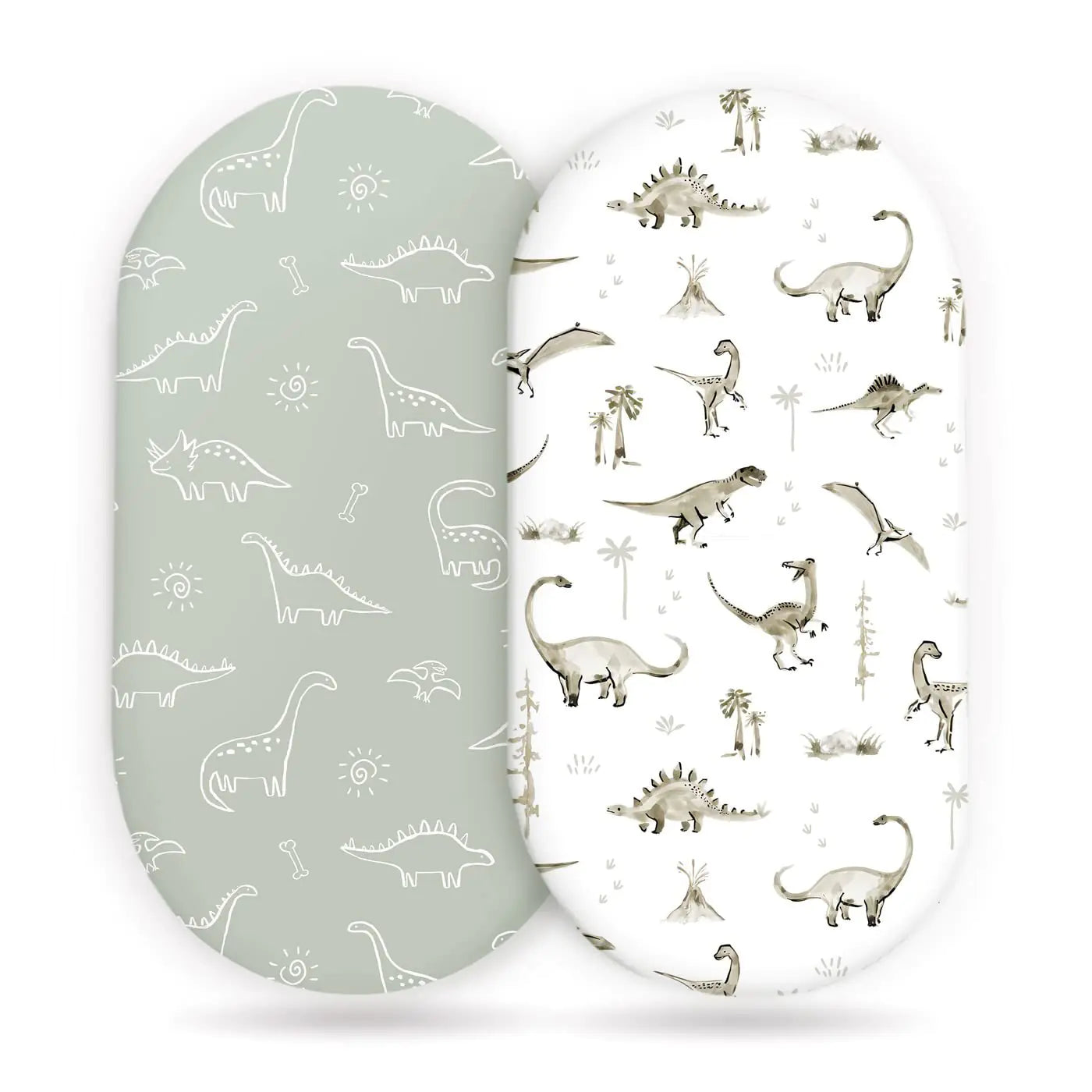 Cozy Elastic Fitted Cradle & Changing Table Sheet – Safari & Floral Prints