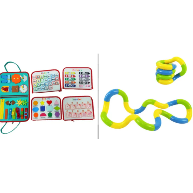Kindora Montessori Busy Board — Travel Learning Activity Toy