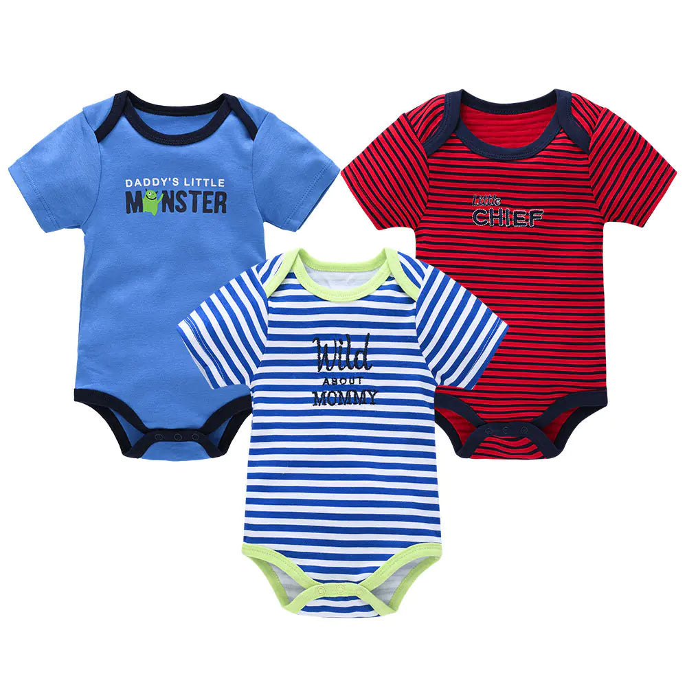 Kindora Summer Romper Set — 3-Piece Baby Outfit (Unisex)