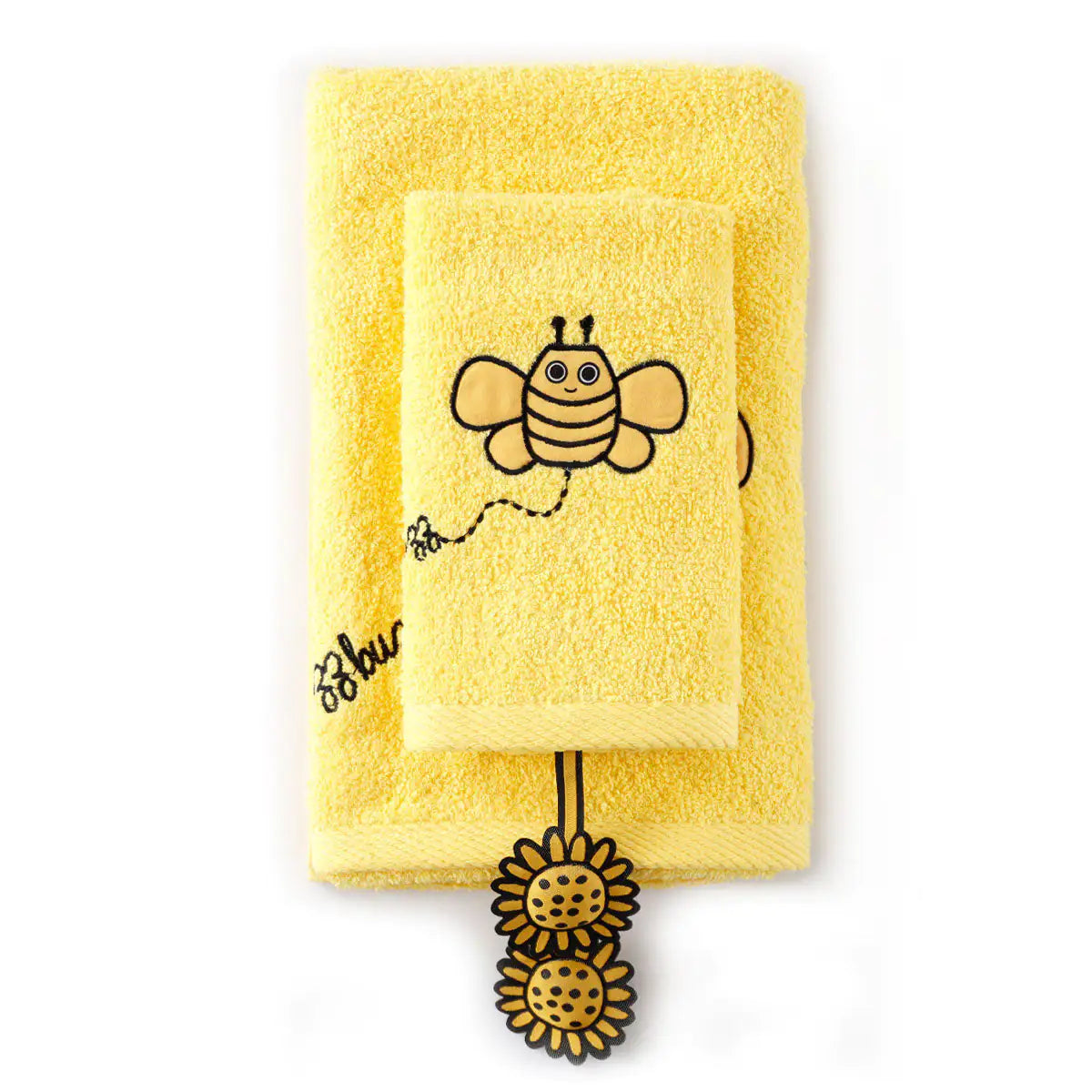 Milk&Moo Buzzy Bee Baby Towel Set – 2-Pack