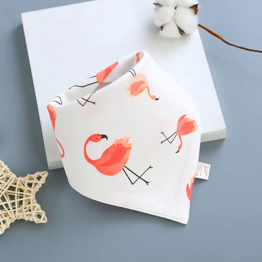 Baby Bibs and Cotton Triangle Scarves for Infants