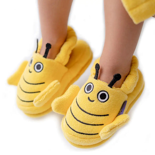 Milk&Moo™ Buzzy Bee Toddler Slippers – Cozy Indoor Shoes for Kids