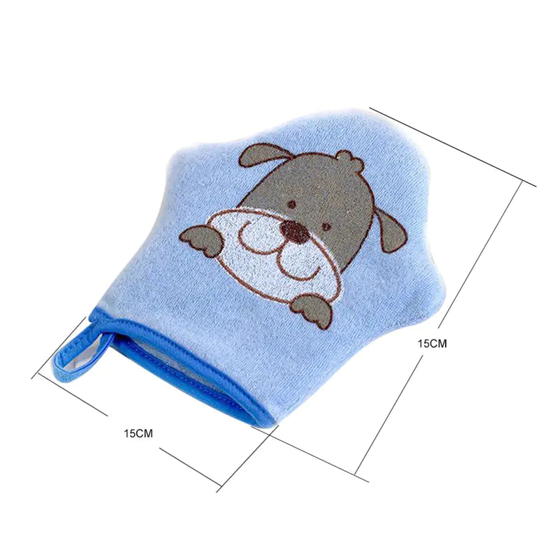 Baby Bath Brush with Exfoliating Wash Cloth and Sponge