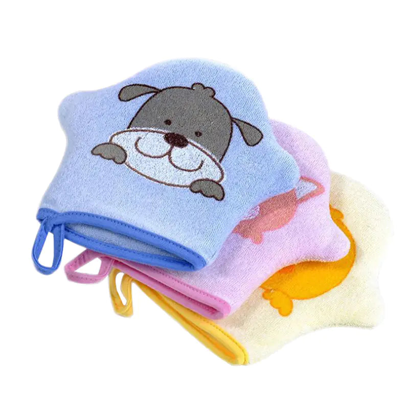 Baby Bath Brush with Exfoliating Wash Cloth and Sponge