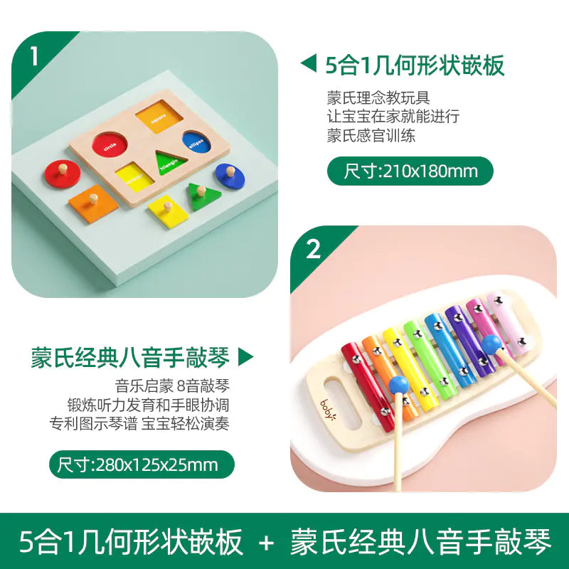 Montessori Shape-Sorting Puzzle Box