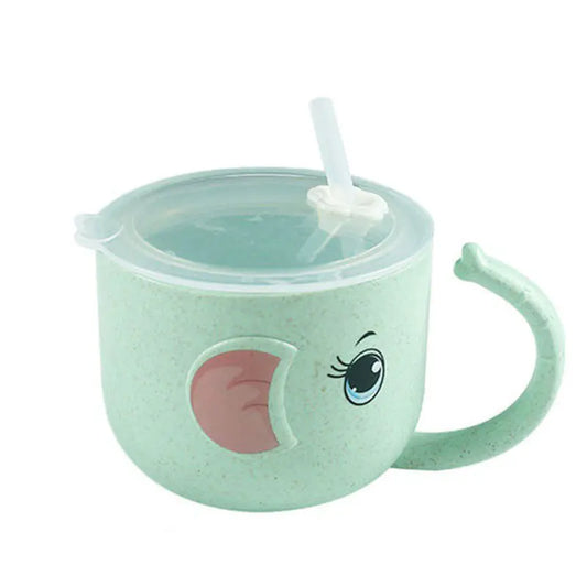 Silicone Straw Baby Feeding Bottle and Kid's Mug