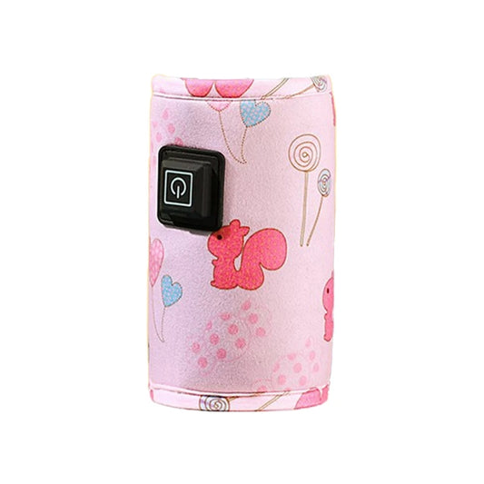 Portable USB Baby Bottle Warmer Travel Milk Warmer Infant Feeding Bottle Heated Cover Insulation Thermostat  Heater Dropshipping
