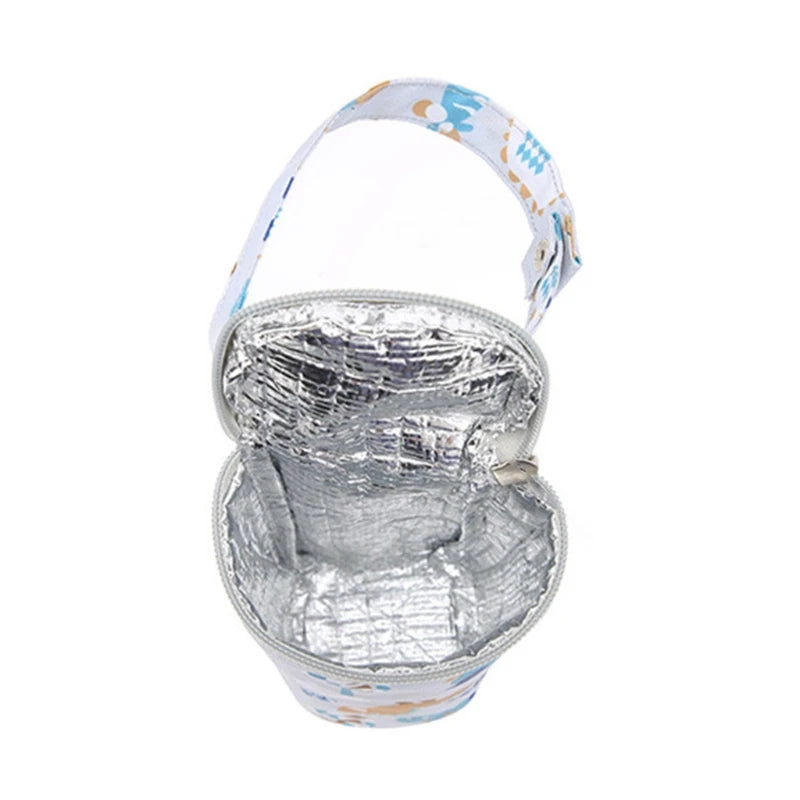 Baby Milk Bottle Insulation Bags Cartoon Portable Waterproof Feeding Bottle Thermal Bag Milk Warmer Cooler Stroller Hang Bags