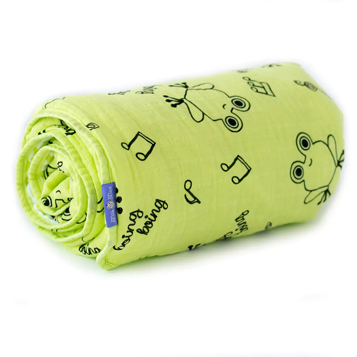 🐸 FroggySnuggle Organic Cotton Baby Blanket