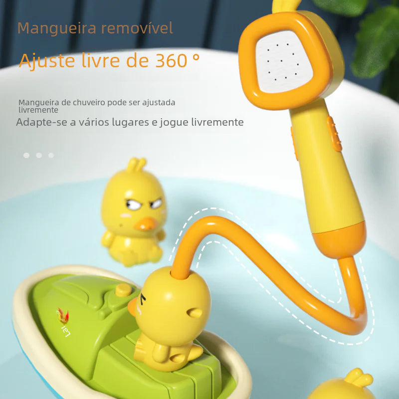 Kindora Duck Shower Toy — Rotating Electric Bath Play