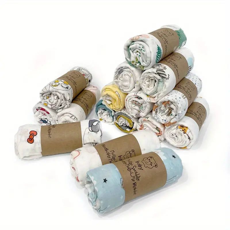 Ultra Soft Bamboo Cotton Swaddle Blanket for Babies