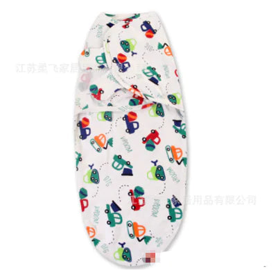 🎨 Cartoon Cotton Swaddle Blanket – Playful Print Wrap for Infants