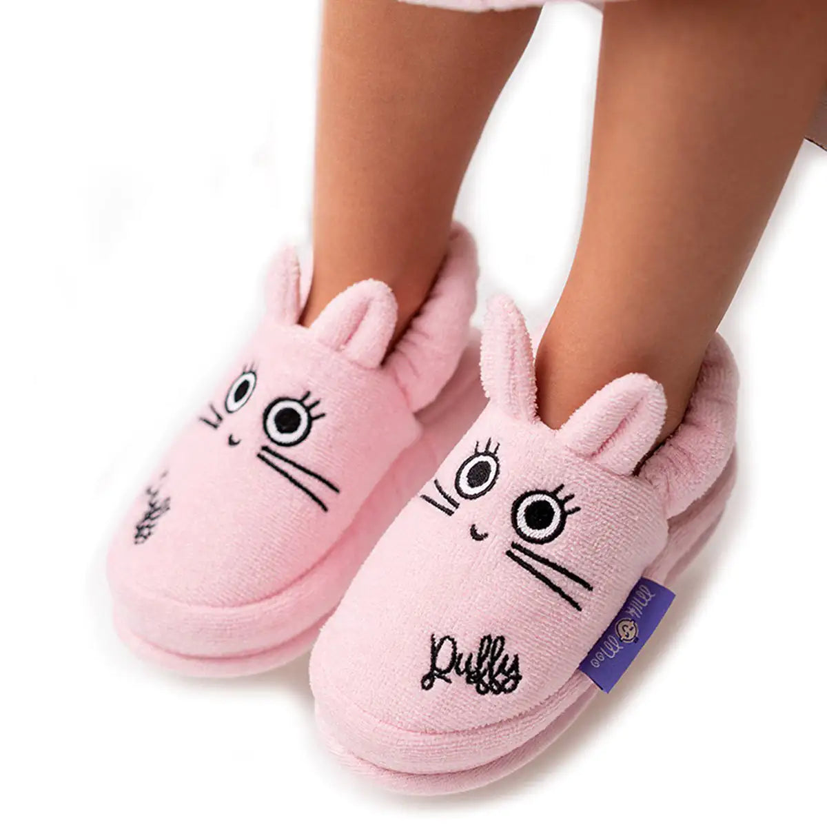 Milk&Moo Chancin Rabbit Toddler Slippers (Pink)