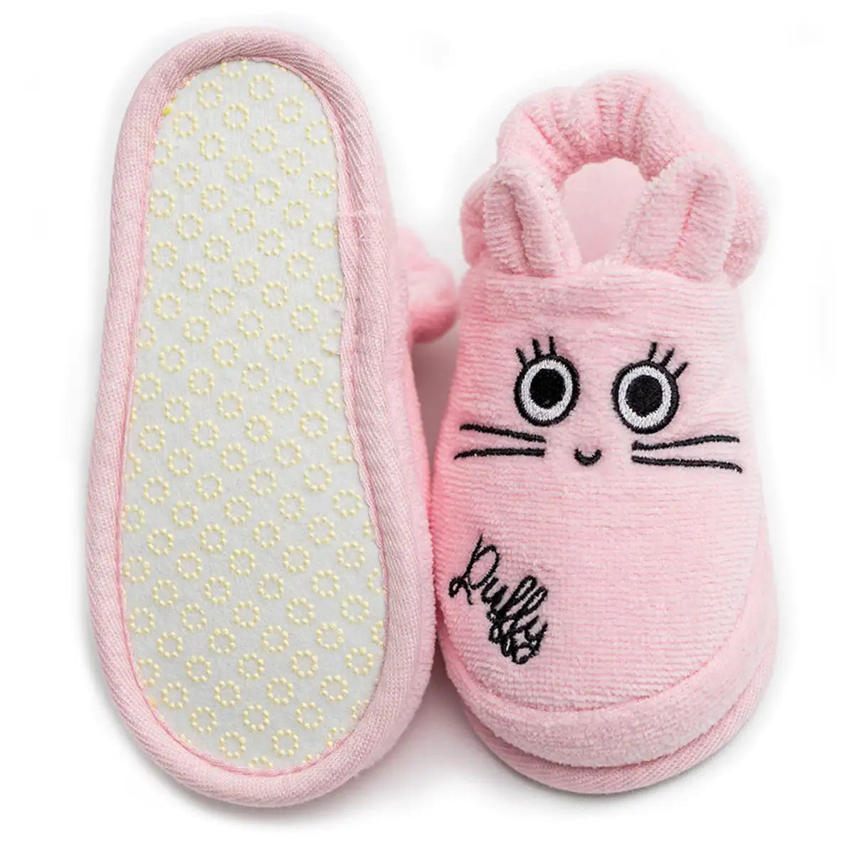 Milk&Moo Chancin Rabbit Toddler Slippers (Pink)
