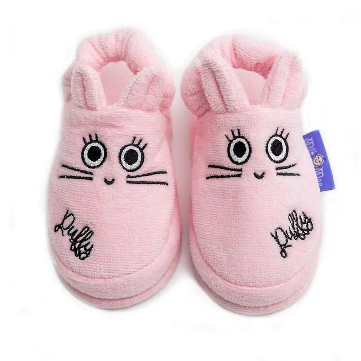Milk&Moo Chancin Rabbit Toddler Slippers (Pink)