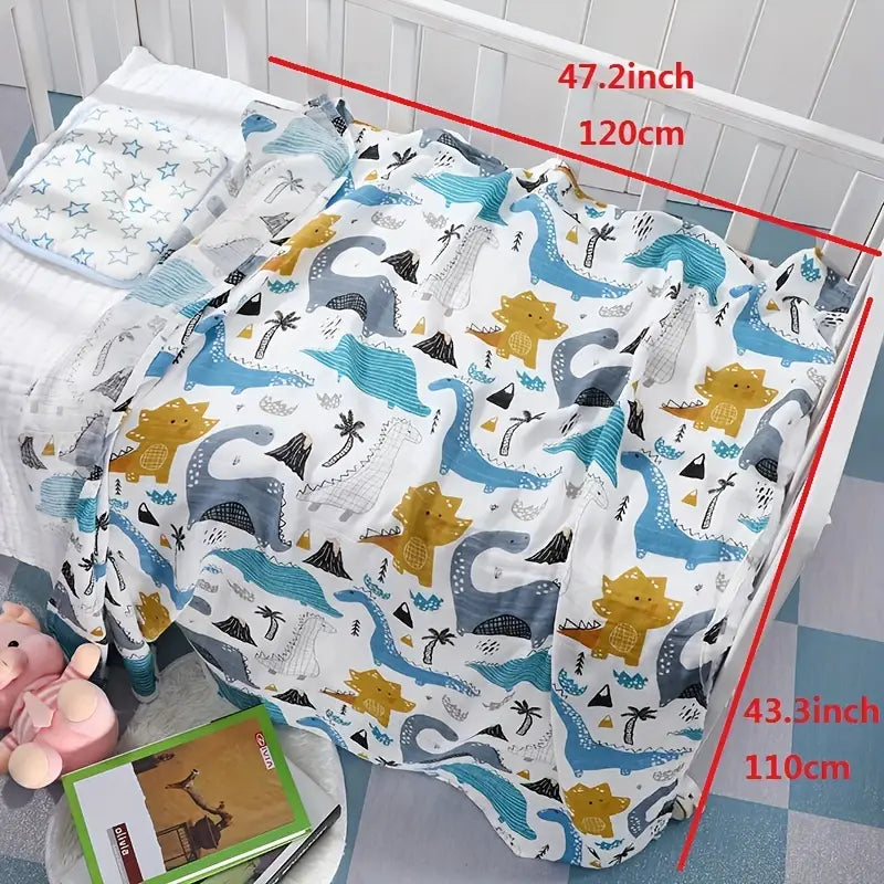 Ultra Soft Bamboo Cotton Swaddle Blanket for Babies