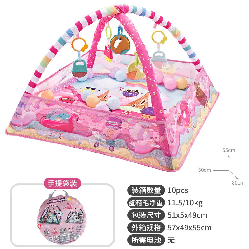 Baby Play Gym with Activity Mat & Balls