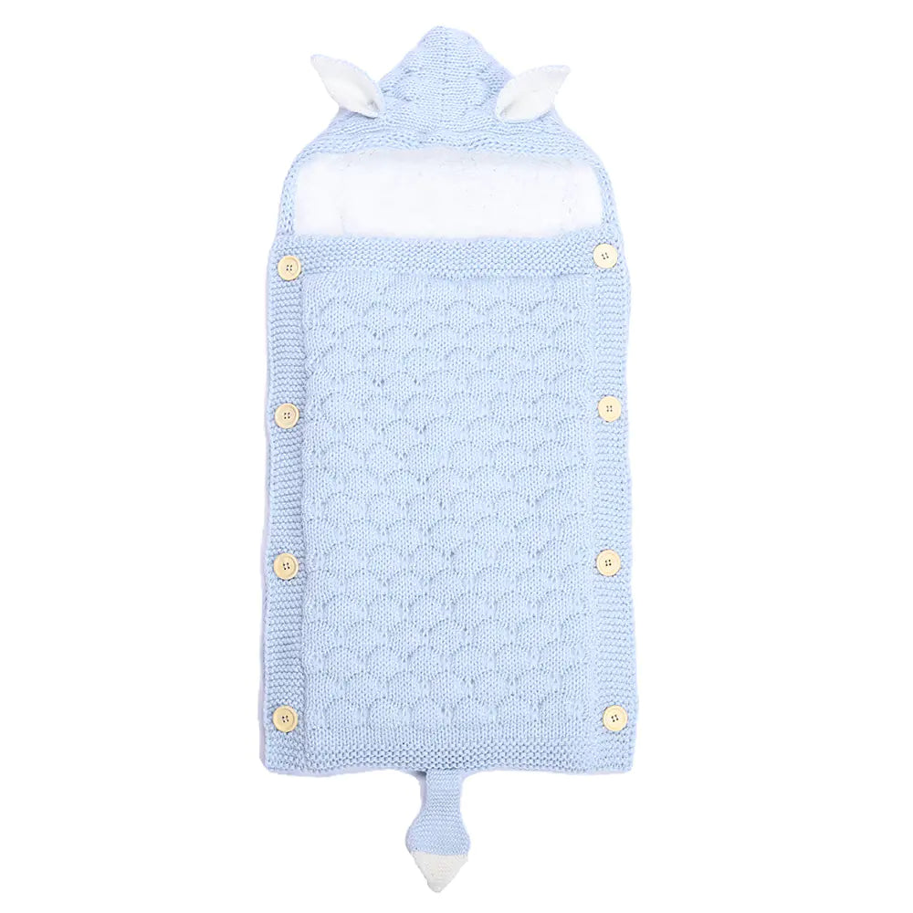 Kindora Knit Sleep Sack — Baby Swaddle with Rabbit Ears