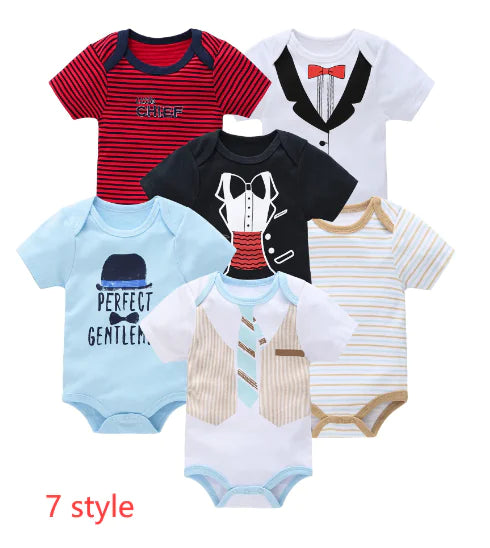 Newborn Cotton Summer Clothes (6-Piece Set)