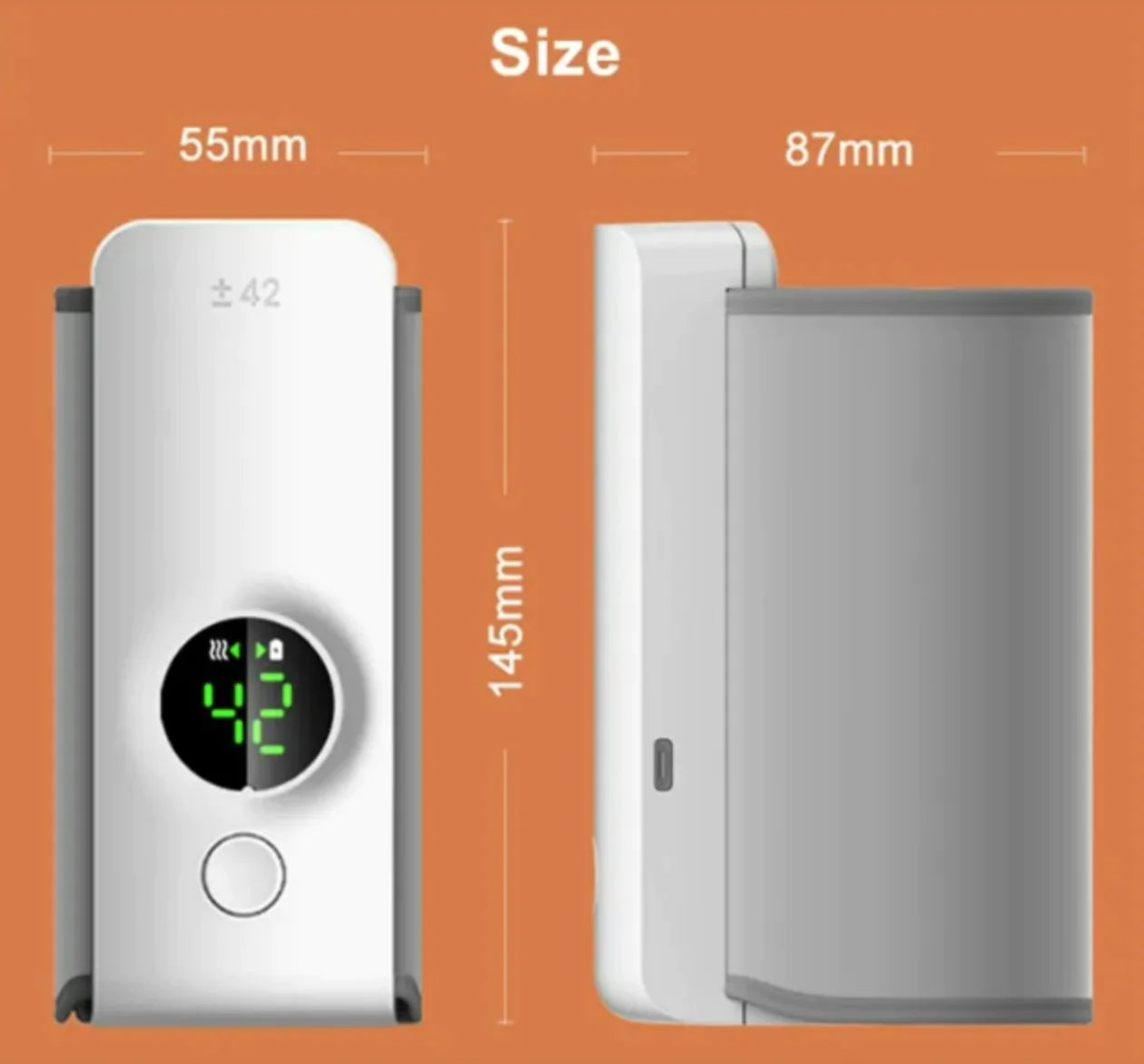 🍼 Portable Wireless Baby Bottle Warmer – Adjustable Heat