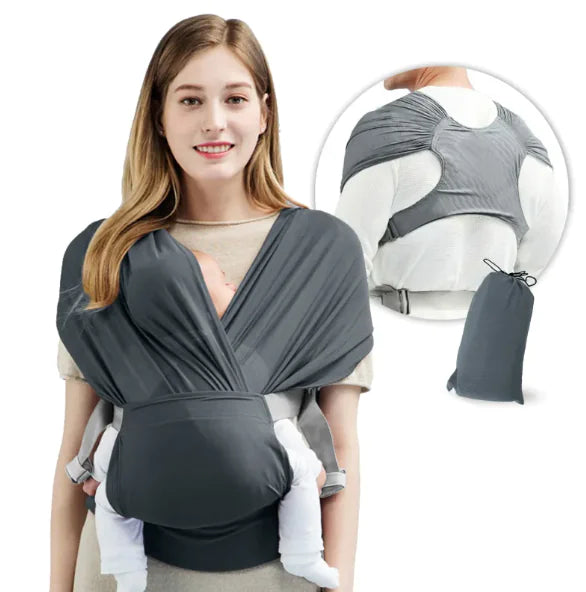 Adjustable Baby Sling Carrier – Soft Wrap for Newborns & Toddlers