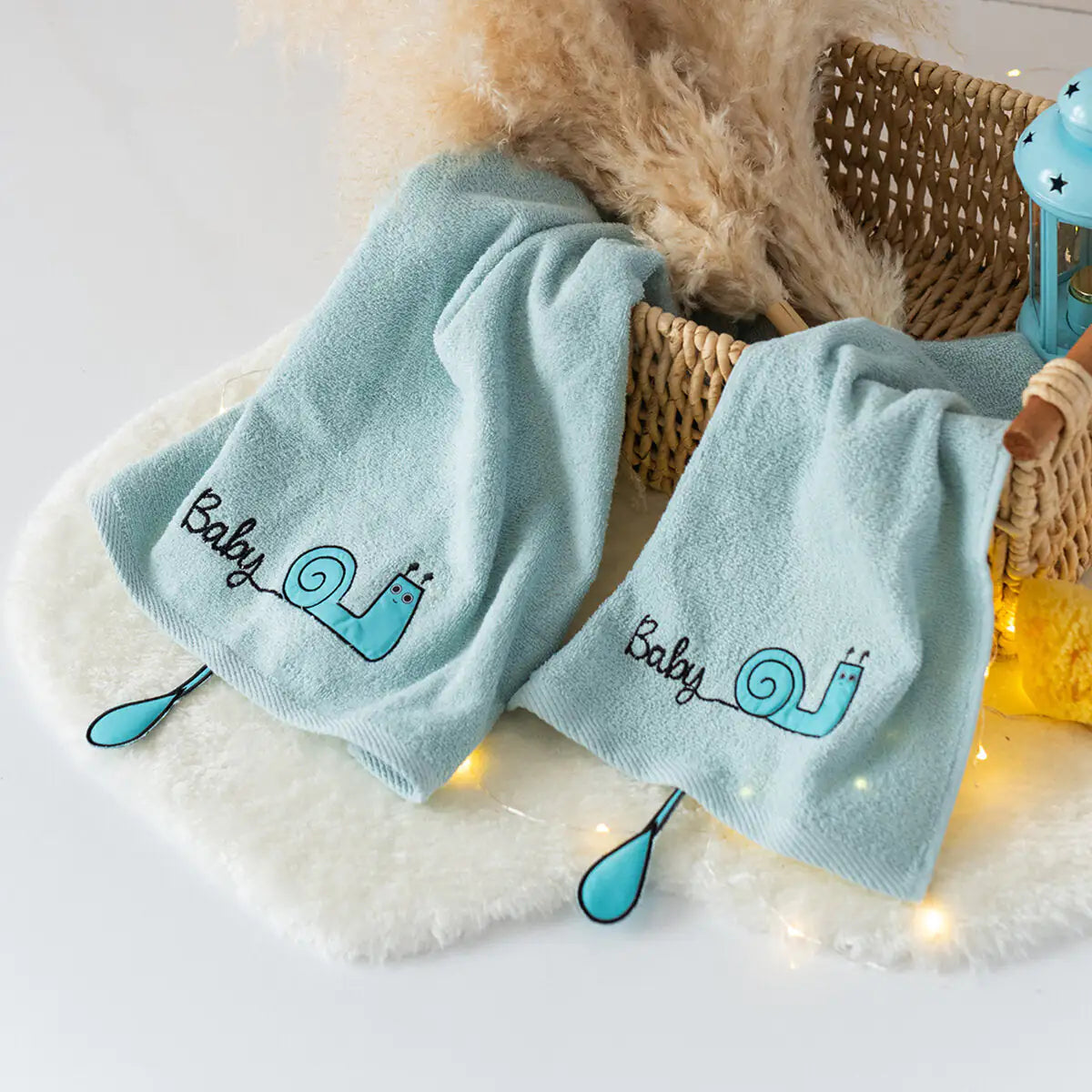 Milk&Moo™ Sangaloz Baby Towel Set – 2-Piece Ultra-Soft Cotton Towels