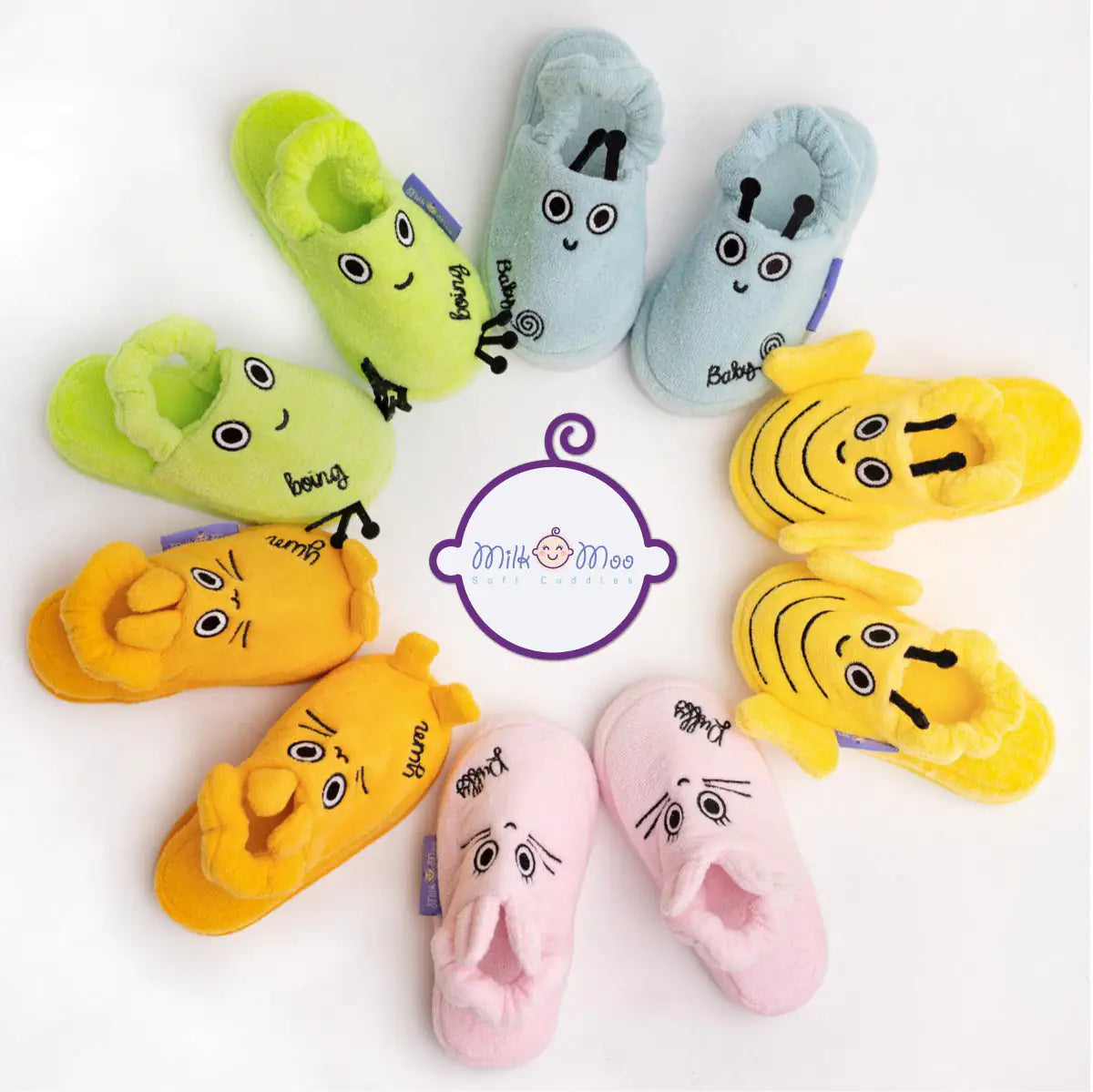 Milk&Moo Chancin Rabbit Toddler Slippers (Pink)