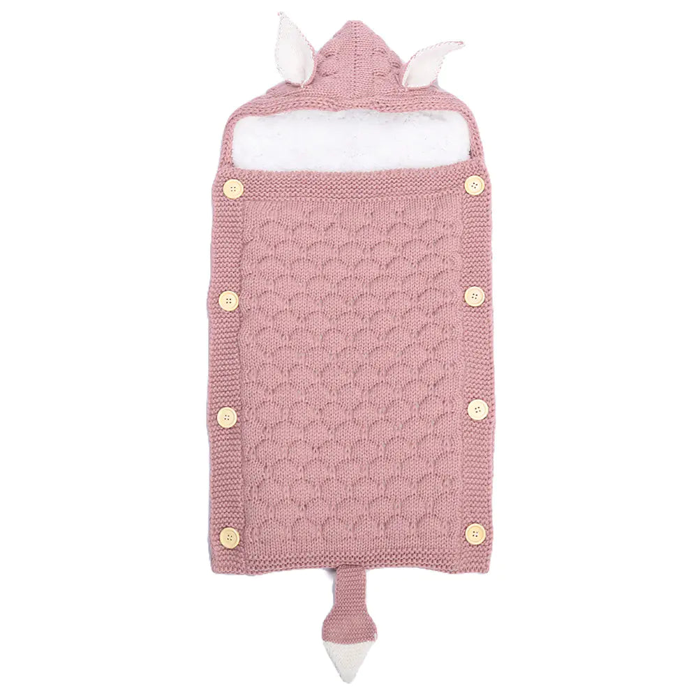 Kindora Knit Sleep Sack — Baby Swaddle with Rabbit Ears