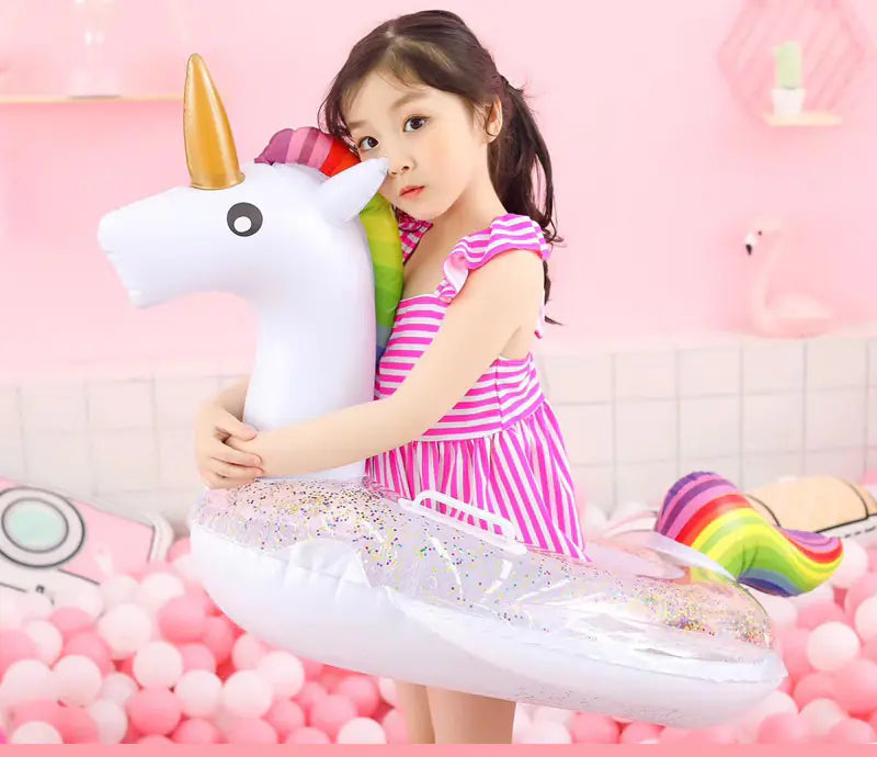 Kindora Baby Swim Float — Inflatable Safety Seat Pool Float