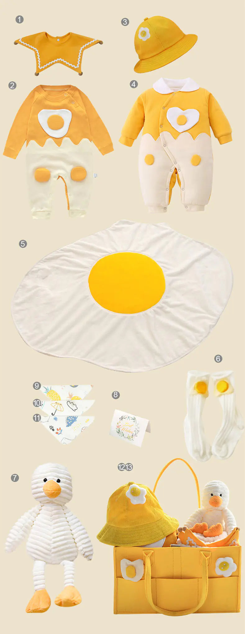 Newborn Gift Box – 14-Piece Baby Essentials & Keepsake Set 🎁