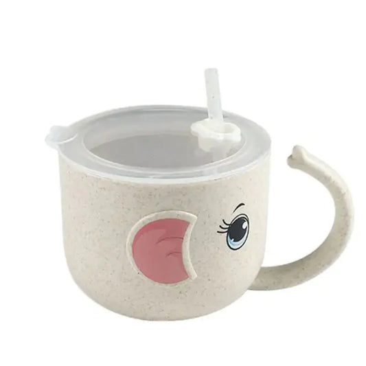Silicone Straw Baby Feeding Bottle and Kid's Mug