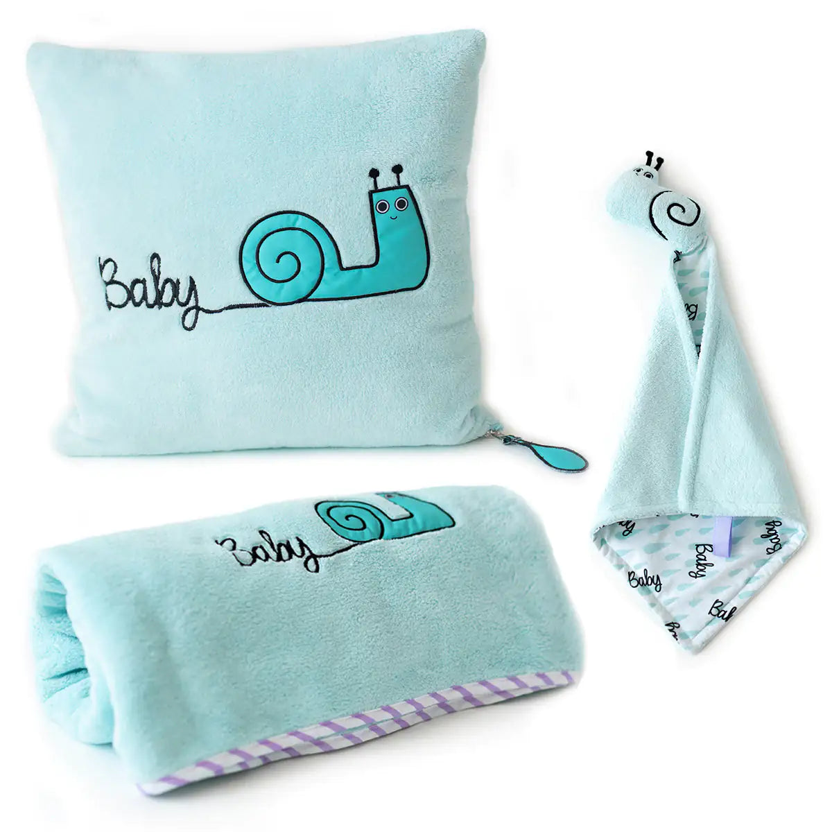 Milk & Moo™ Sangaloz Baby Blanket Set – Blanket & Pillow Combo