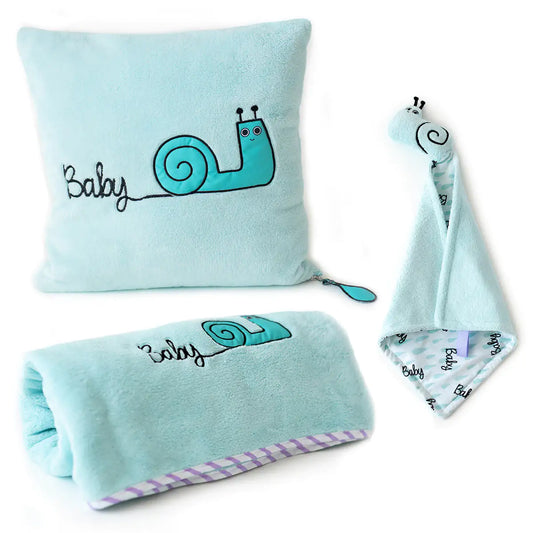 Milk & Moo™ Sangaloz Baby Blanket Set – Blanket & Pillow Combo