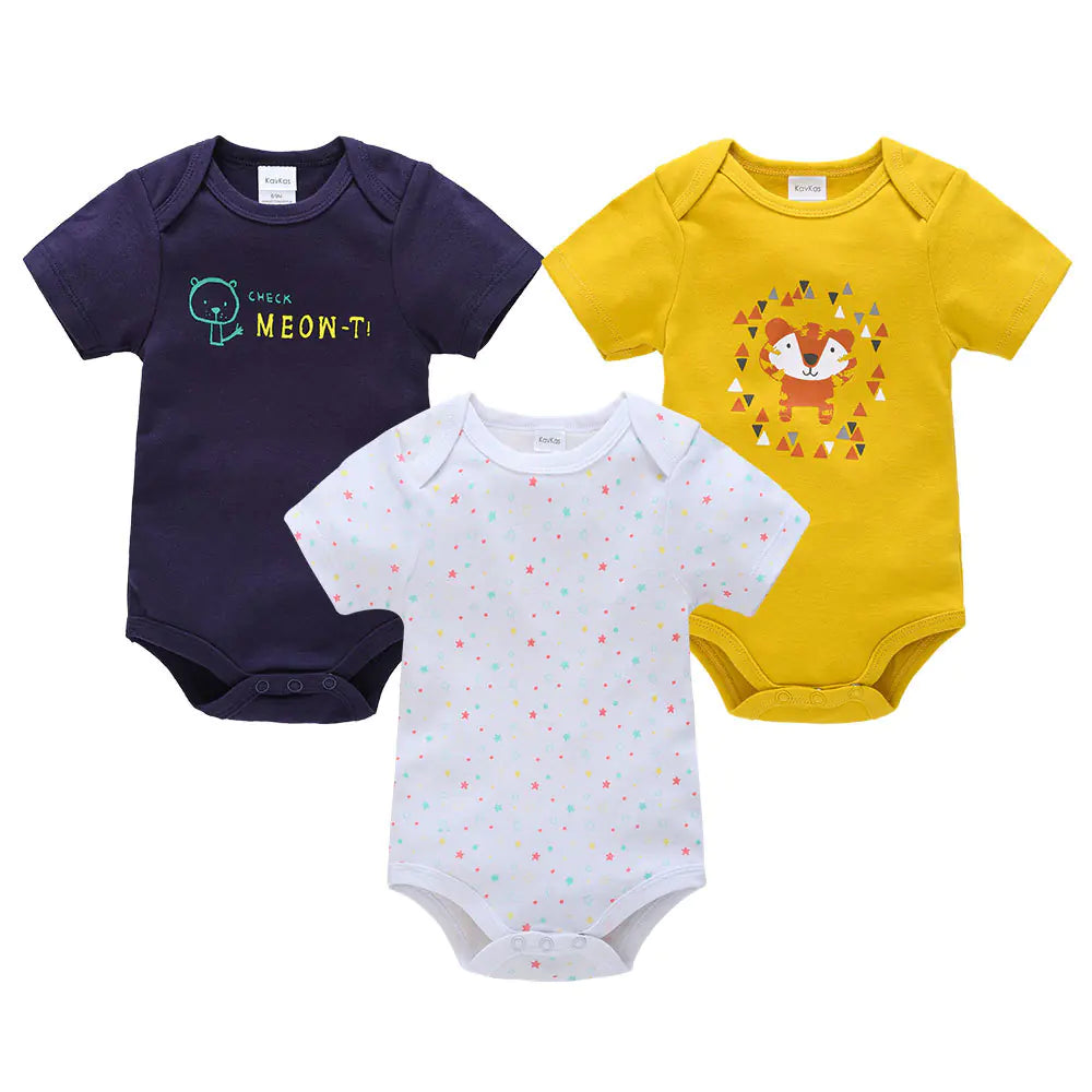 Kindora Summer Romper Set — 3-Piece Baby Outfit (Unisex)