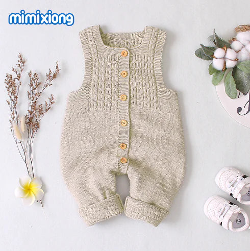 Kindora Knit Baby Romper — Chic Playtime Outfit