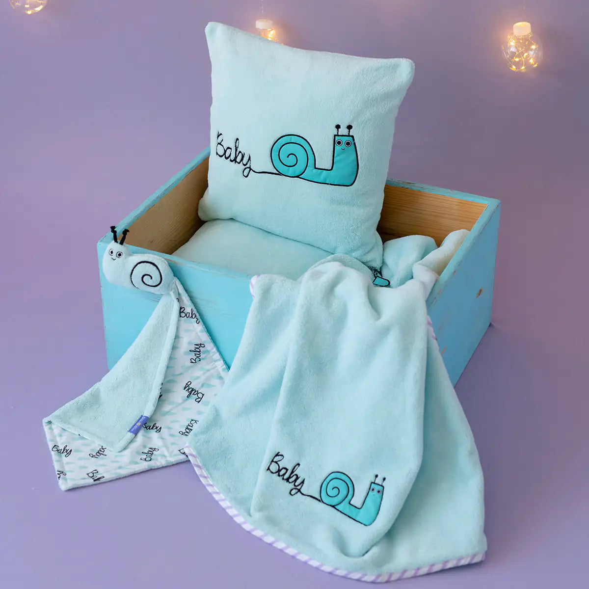 Milk & Moo™ Sangaloz Baby Blanket Set – Blanket & Pillow Combo