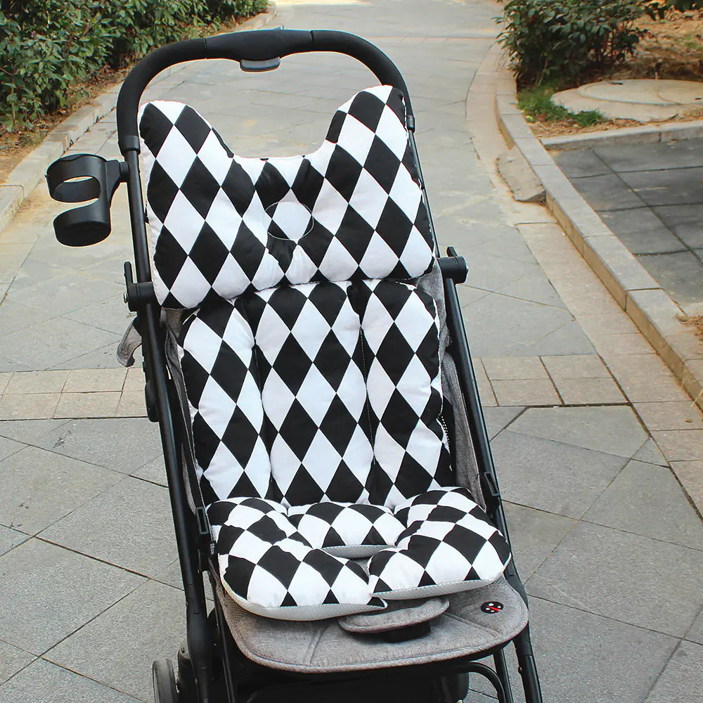 ⭐ Cozy Cotton Cushion for Baby Strollers & High Chairs